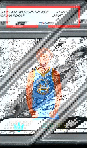 2019-20 Panini Court Kings Jordan Poole #141 Level III PSA 9 Mint Rare RC Rookie