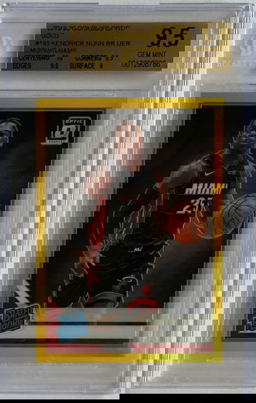 2019-20 Optic Kendrick Nunn Gold /10 BGS 9.5