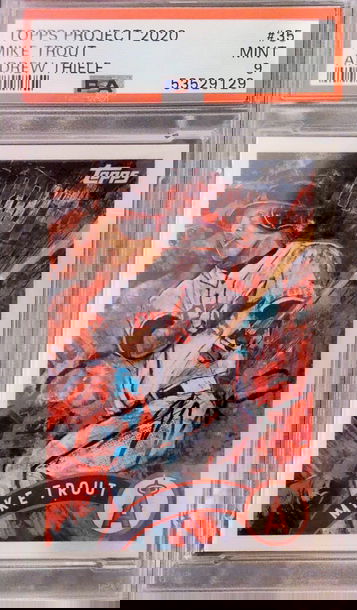 Topps Project 2020 Trout/Thiele #35 PSA 9