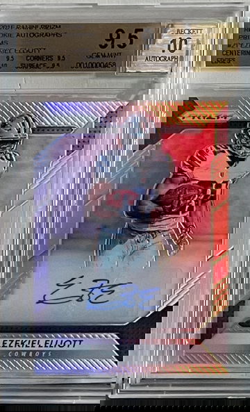 2016 Panini Prizm Ezekiel Elliott RC Auto BGS 9.5/10