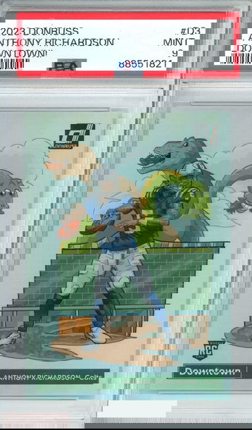 2023 PANINI DONRUSS DOWNTOWN! ANTHONY RICHARDSON #D3 RC PSA 9 MINT