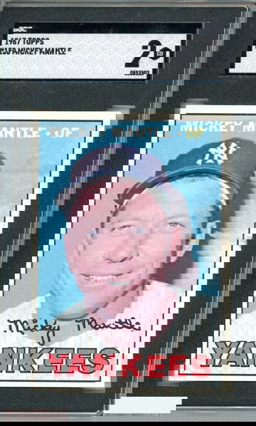 1967 TOPPS MICKEY MANTLE #150 NEW YORK YANKEES HOF SGC 2 GD