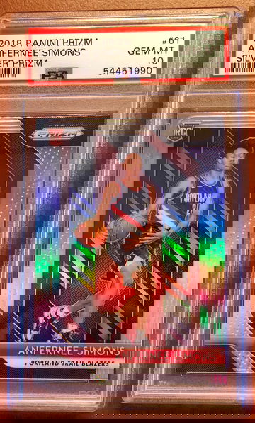 2018 Prizm Silver Anfernee Simons PSA 10