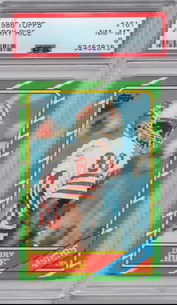 1986 Topps Jerry Rice RC #161 NM-MT 8