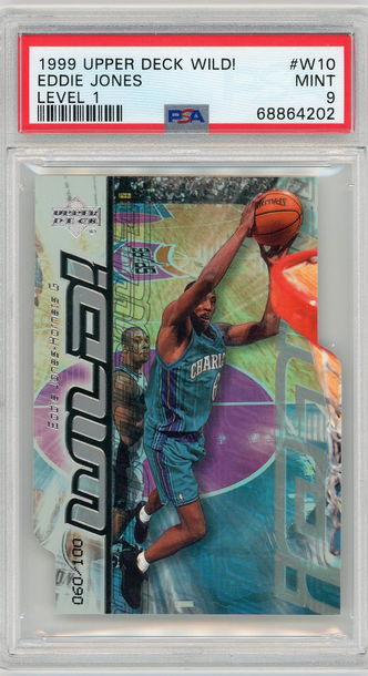 Eddie Jones 1999 Upper Deck Wild! Level 1 /100 PSA 9