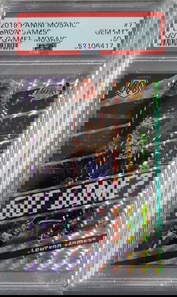 2019 Panini Mosaic Lebron James Got Game? Mosaic Silver PSA 10 #7