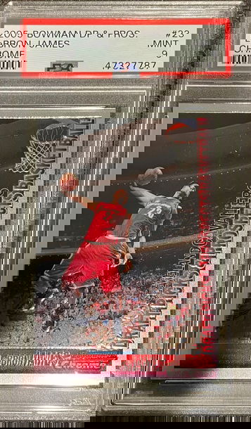 Lebron James Bowman Chrome 2005 #23 PSA 9