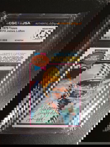 1979 Topps #310 James Lofton RC Auto CGC JSA 