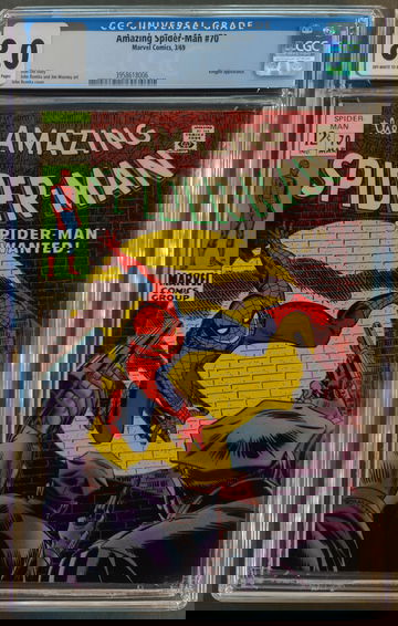 AMAZING SPIDER-MAN #70 CGC 8.0 OW-W