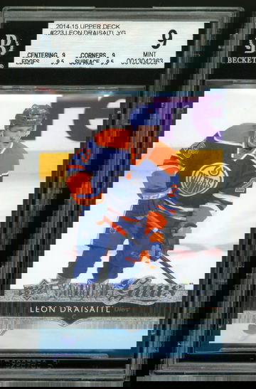2014-15 Upper Deck #223 Leon Draisaitl YG BGS 9 Mint