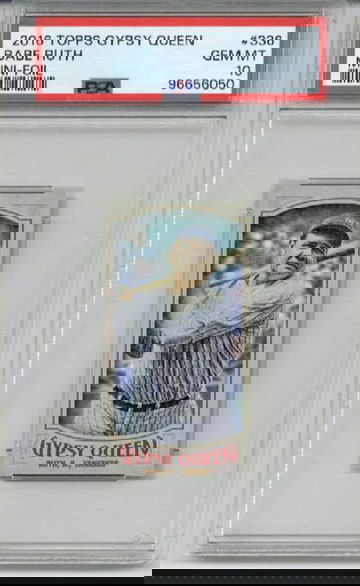 2016 TOPPS GYPSY QUEEN MINI FOIL BABE RUTH CARD NEW YORK YANKEES PSA 10