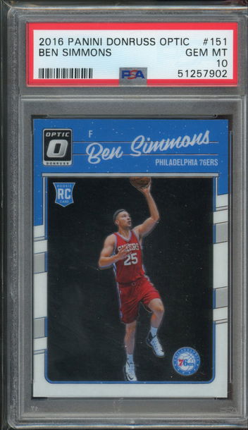 2016 Optic Ben Simmons PSA 10