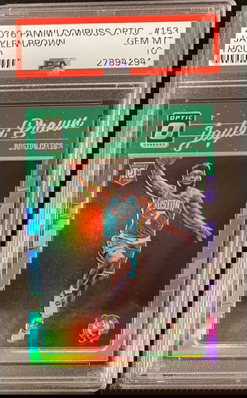 2016-17 Optic Jaylen Brown Optic Holo Prizm Rc PSA 10