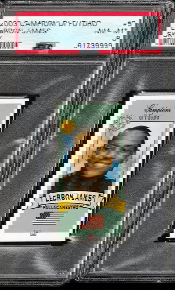 2003 Campioni Di Futuro SKY BLUE LeBron James ROOKIE PSA 8 Near Mint