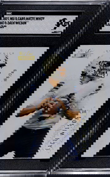 2021 Wild Card Matte White Zach Wilson MBC-5 SGC 9 /349