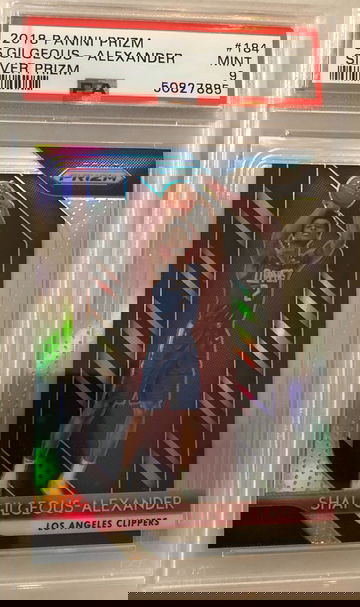 2018 Shai Gilgeous-Alexander Silver Panini Prizm Rookie RC #184 PSA 9 MINT SGA