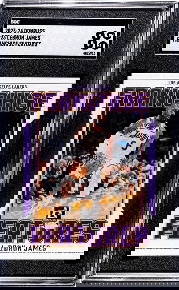 2023-24 Panini Donruss Franchise Features LeBron James #23 SGC 8