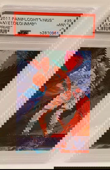 2017 Panini Court King  #/25 Giannis Antetokounmpo PSA 9 SSP