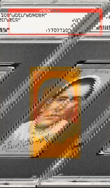 1911 T205 Piedmont Fred Beck Boston Braves  PSA 3 VG