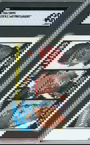 1966 TOPPS N L  BATTING LEADERS #215 SGC 4