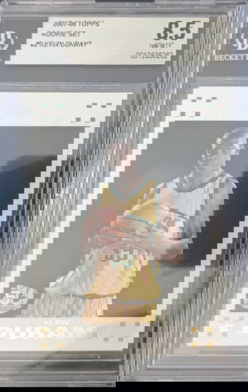 2007-2008 Topps Rookie Set #2 Kevin Durant BGS 8.5