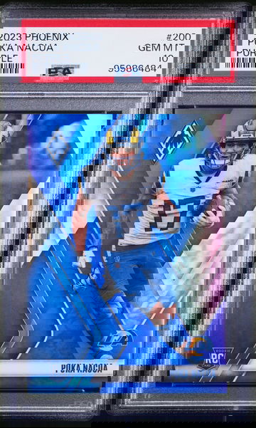 2023 Panini Phoenix Puka Nacua Purple #200 RC Rookie /125 PSA 10 GEM MINT