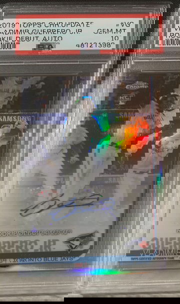 2019 Topps Chrome Vladimir Guerrero Jr AUTO Rookie Debut