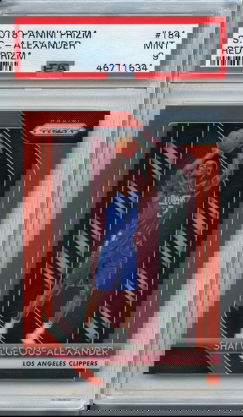 Shai Gilgeous Alexander Red Prizm /299 PSA 9