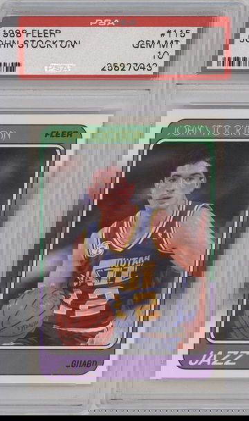 1988 Fleer John Stockton Rookie #115 PSA 10 Gem Mint