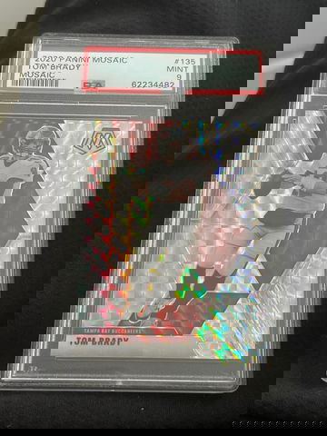 2020 Panini Mosaic Tom Brady Mosaic PSA 9 