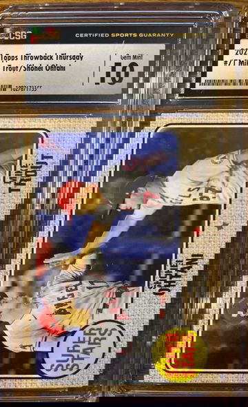 Shohei Ohtani, Mike Trout 2021 Topps TBT