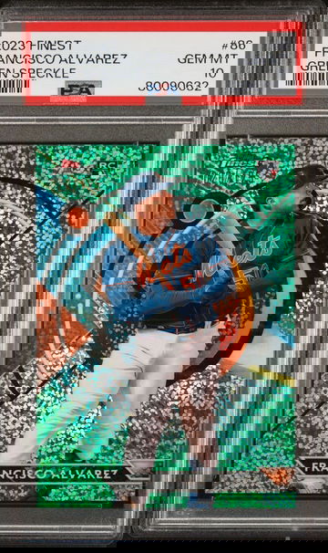 2023 Topps Finest Francisco Alvarez Green Speckle PSA 10