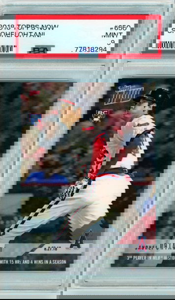 2018 Topps Now #650 Shohei Ohtani PSA 9 MINT!