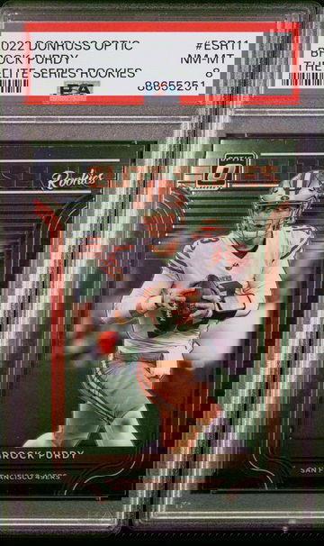 2022 Brock Purdy Donruss Optic Elite Series Rookies ESR11 RC PSA 8 