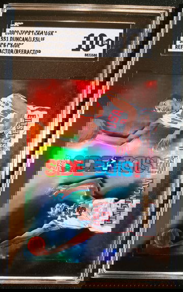 2000 Topps Team USA Lisa Leslie Tim Duncan Side by Side Dual Refractor SGC 10 POP 1