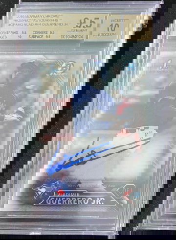 2016 Bowman Chrome Auto Vladimir Guerrero Jr rc BGS 9.5 / 10 auto