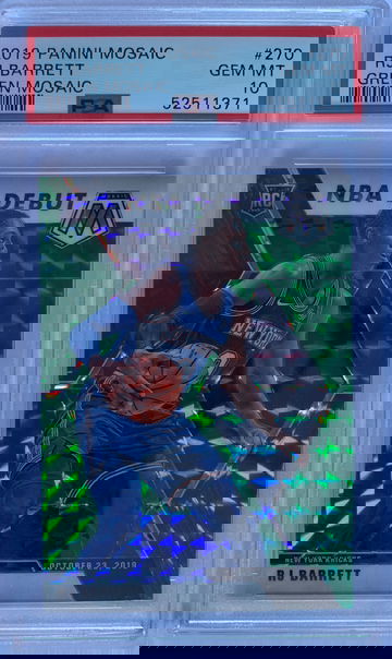 2019 Panini Mosaic RJ Barrett Green Mosaic PSA 10