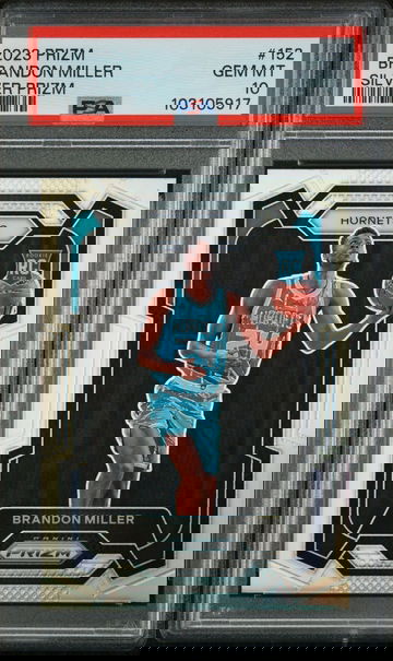 2023-24 PRIZM BRANDON MILLER #152 SILVER PSA 10 ROOKIE RC