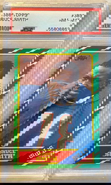 1986 Topps Bruce Smith PSA 8 NM-MT