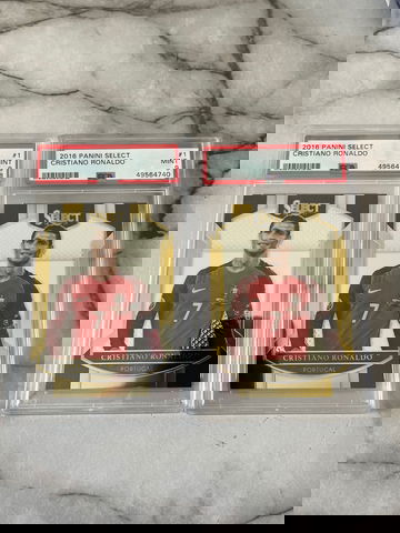 (2) 2016 Select Cristiano Ronaldo Psa 9 Mint