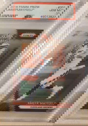 2018 Panini Prizm Baker Mayfield PSA 10