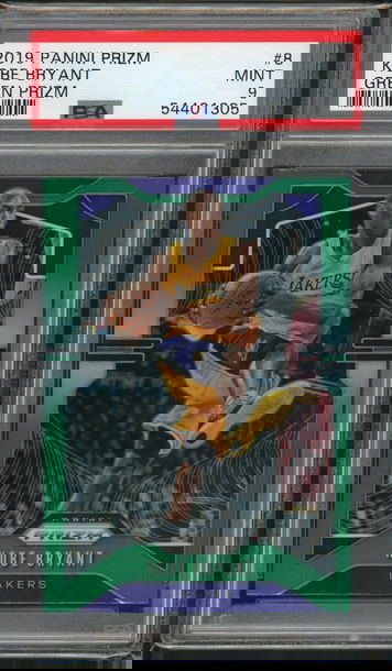 2019 Prizm Kobe Bryant Green PSA 9 