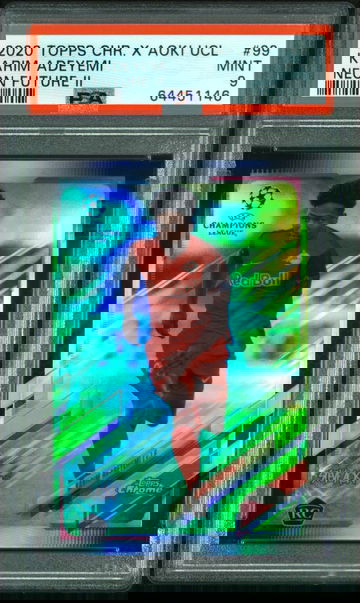 KARIM ADEYEMI STEVE AOKI UEFA CHAMPIONS LEAGUE NEON FUTURE  II PSA 9 56/99