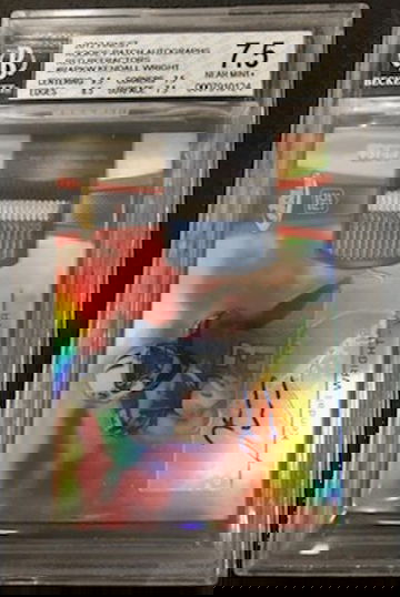 2012 Topps Finest Kendall Wright Red Refractor Rookie Patch Auto BGS 7.5 