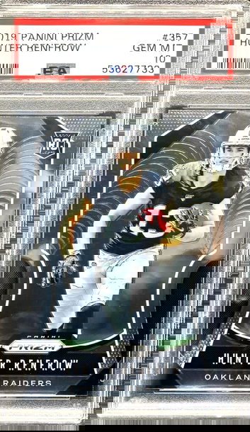 2019 Panini Prizm Hunter Renfrow RC #357 * PSA 10 GEM MT * Raiders Pro-Bowl WR