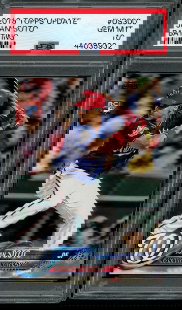 2018 Topps Update Juan Soto PSA 10 Gem Mint