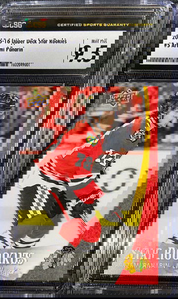 2015-16 Upper Deck Star Rookies Artemi Panarin CSG 9.5 MINT Plus Low POP