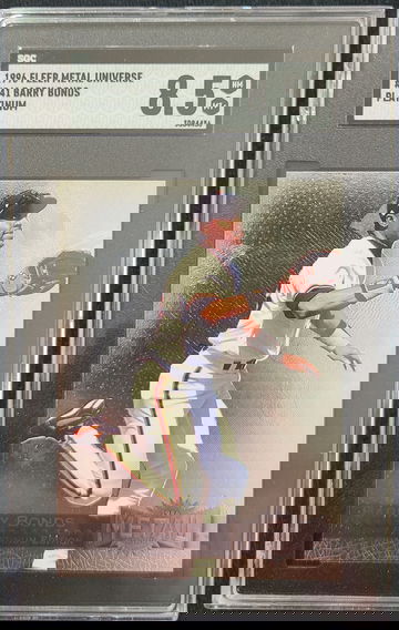 Barry Bonds 1996 Platinum Fleer Metal Universe SGC 8.5