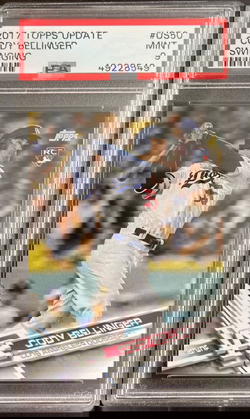 2017 Topps Update Swinging Cody Bellinger PSA 9