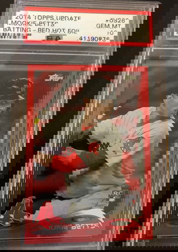 Mookie Betts 2014 Update Red Foil PSA 10